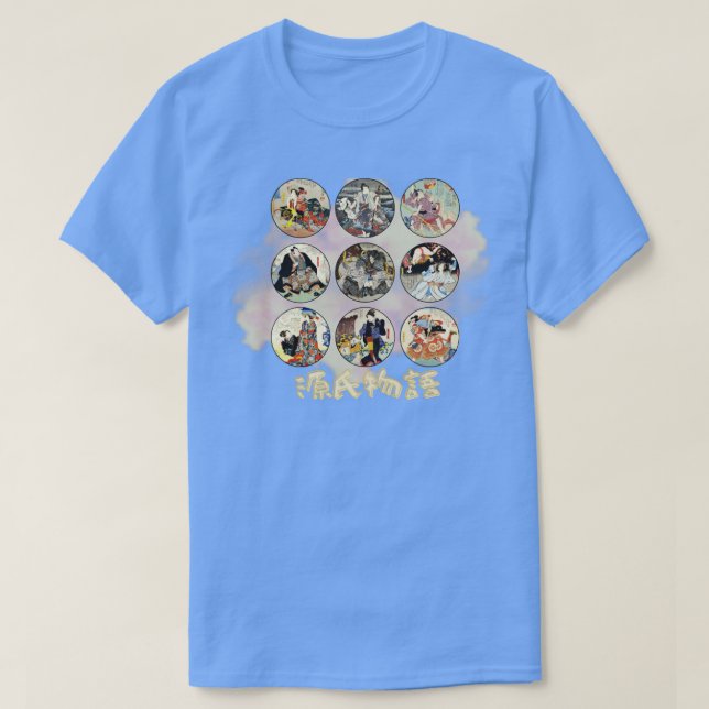 Camiseta Genji Monogatari UkiyoE Circle Grid (Diseño del anverso)