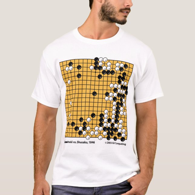 Camiseta Gennan Inseki contra Shusaku, 1846 (Anverso)