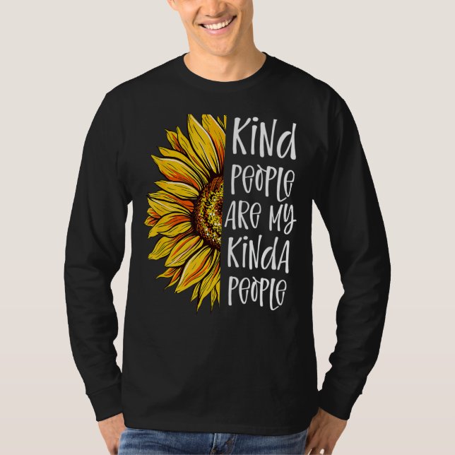 Camiseta Gente Amable Es Mi Gente Amabilidad Girasol (Anverso)