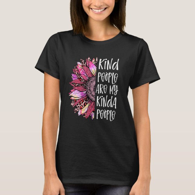 Camiseta Gente Amable Es Mi Gente De Un Poco Pink Leopard S (Anverso)