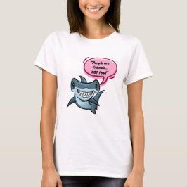 Camiseta Gente = Amigos, NO comida