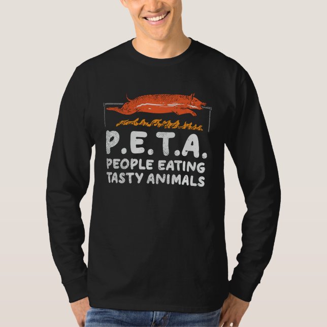 Camiseta Gente asando animales deliciosos BBQ (Anverso)