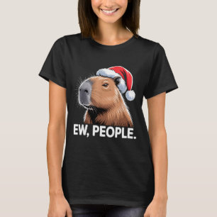 Camiseta Gente asquerosa Capybara Humor de Navidad 