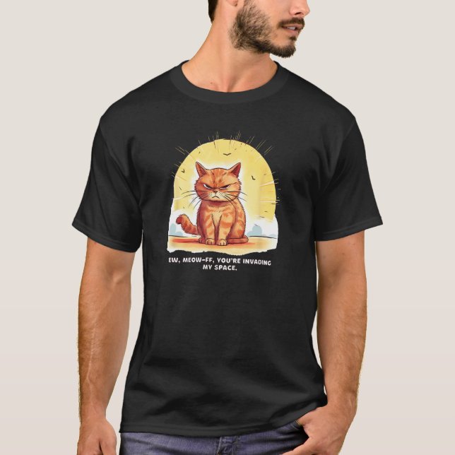 Camiseta Gente Asquerosa Estampado de Gato Meow-ff (Anverso)