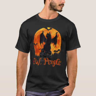 Camiseta Gente asquerosa Gato negro Alas de murciélago Hall