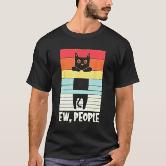 Camiseta Gente Asquerosa Gato Negro Vintage