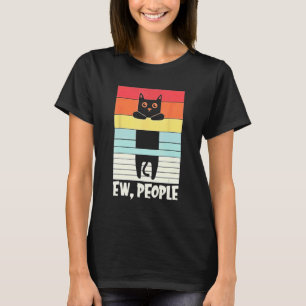 Camiseta Gente Asquerosa Gato Negro Vintage