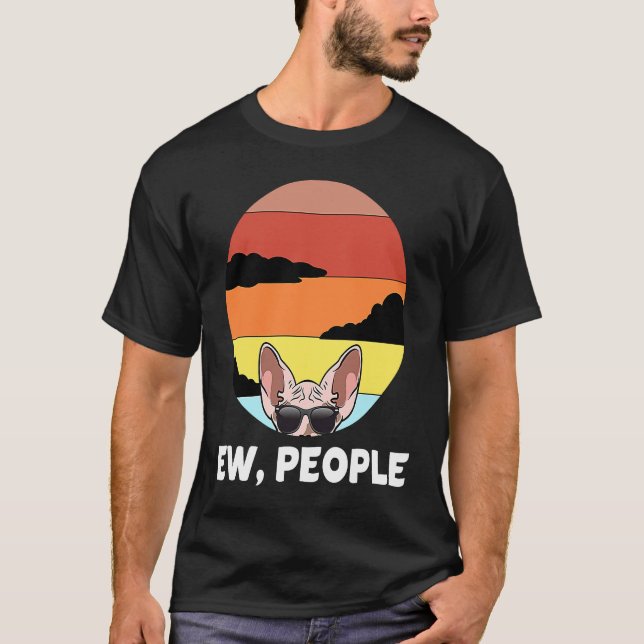Camiseta Gente Asquerosa Gato Sphynx Gato (Anverso)