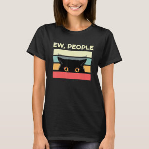 Camiseta Gente asquerosa Introvertido Gato Antisocial Sarcá