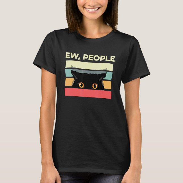 Camiseta Gente asquerosa Introvertido Gato Antisocial Sarcá (Anverso)