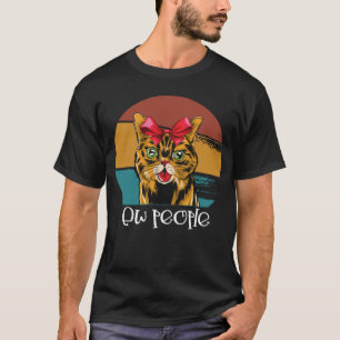 Camiseta Gente asquerosa Introvertido  Gato  Chiste Sarcást