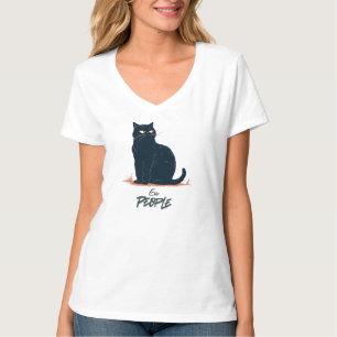 Camiseta Gente Asquerosa Introvertido Gato Vintage