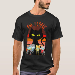 Camiseta Gente Asquerosa Máscara de Gato Negro Cuarentena V
