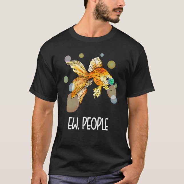 Camiseta Gente Asquerosa  Máscara Facial de Pez Social Dist (Anverso)