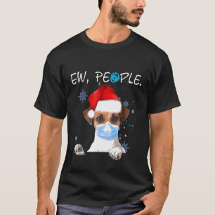 Camiseta Gente asquerosa Perro Jack Russell con mascarilla 