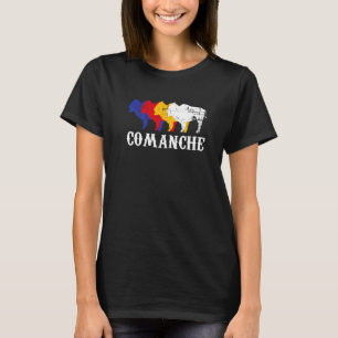 Camiseta Gente Comanche Indígena Americano Medicina Wh