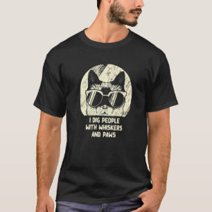 Camiseta Gente con bigotes y patas amigos gatos gatito