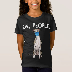 Camiseta gente con marioneta, perro usando pullover de másc