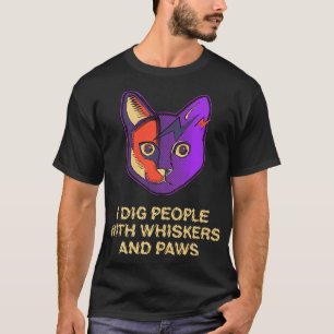 Camiseta Gente con Whiskers & Paws Cat Lover Amigos Kitt