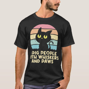 Camiseta Gente con Whiskers & Paws Cat Lover Amigos Kitt