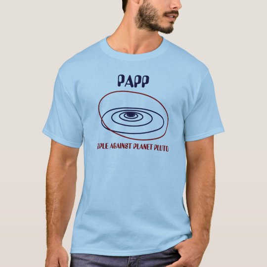 Camiseta Gente contra el planeta Plutón