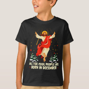 Camiseta Gente Cool Nace En Diciembre Navidad Cristiana