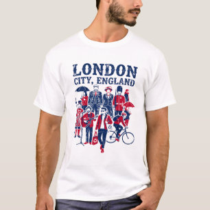 Camiseta Gente de la ciudad de Londres, Inglaterra, Reino U