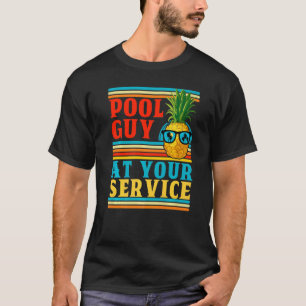 Camiseta Gente De La Piscina Para Hombres A Su Servicio Pin