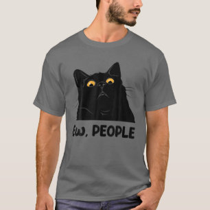 Camiseta Gente De Los Ojos Diversión De Gatos Negros Para H