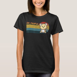 Camiseta Gente De Los Ojos Estilo Retro Gato De Enfadados A
