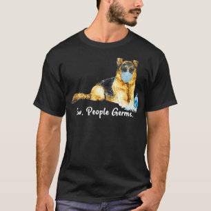 Camiseta Gente De Los Ojos Gema Perro Pastor Alemán Con Car