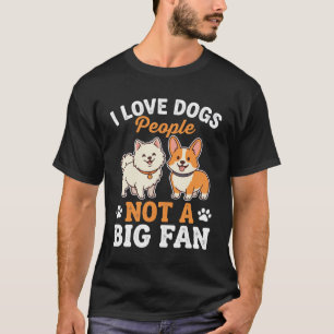 Camiseta Gente de Perros Divertidos No soy un Gran Fanático