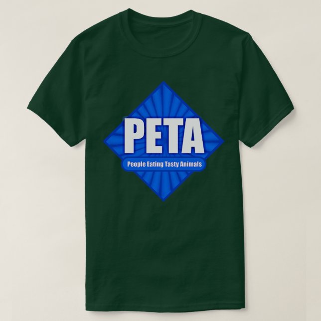Camiseta Gente de PETA comiendo animales desagradables (Diseño del anverso)