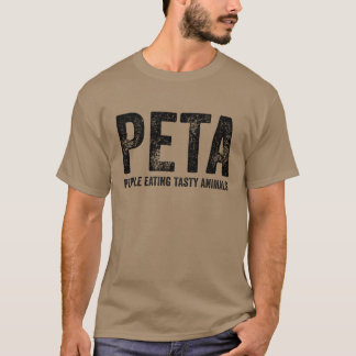 Camiseta Gente de Peta comiendo animalesasty chico