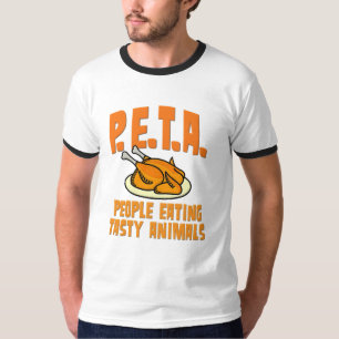 Camiseta Gente de PETA que come animales sabrosos