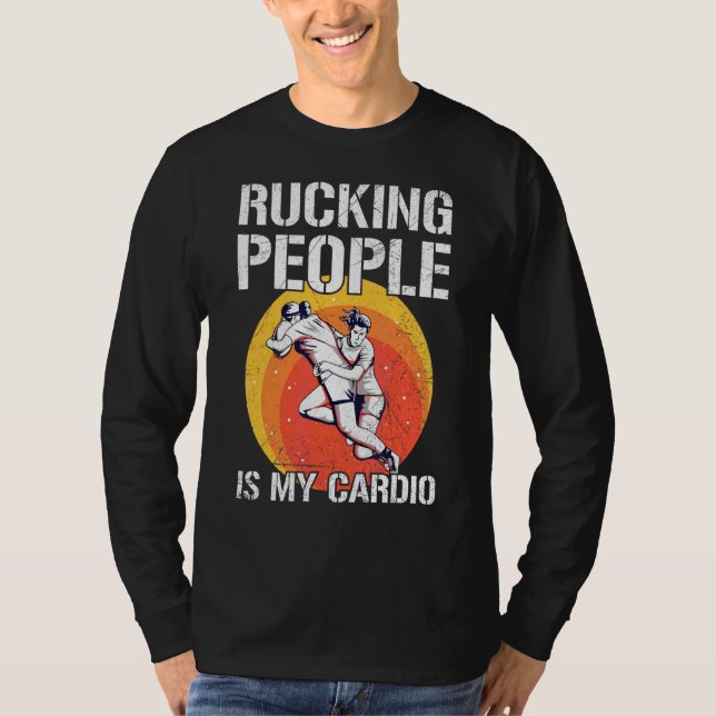 Camiseta Gente De Rumores Es Mi Pun De Cardio Para Entrenad (Anverso)