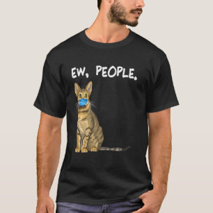Camiseta Gente de Savannah Ew Gato con mascarilla