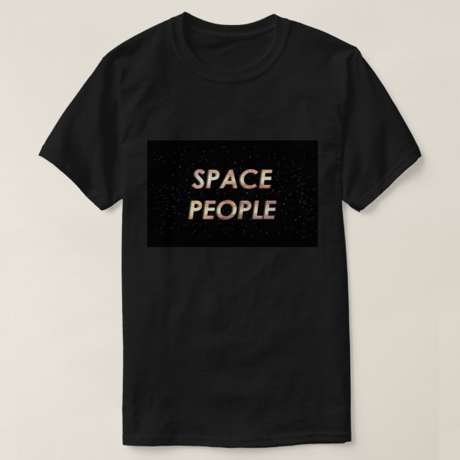 Camiseta ¡Gente del espacio - la camiseta! (Hombres) (Diseño del anverso)