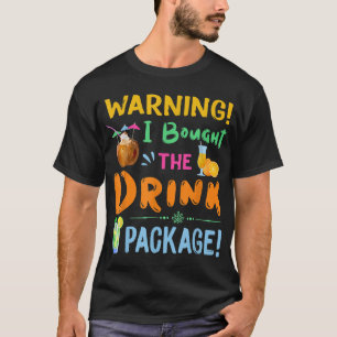 Camiseta Gente divertida advirtiendo que compré el paquete 