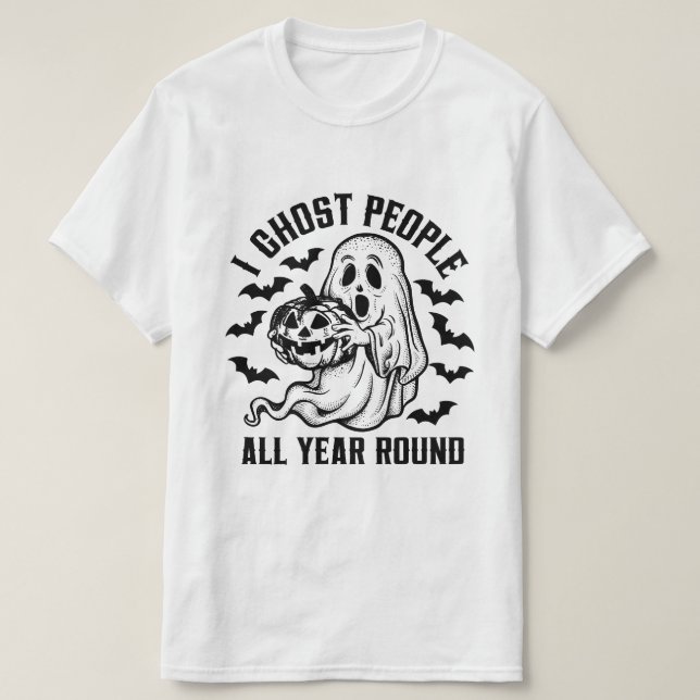 Camiseta Gente fantasma todo el año (Diseño del anverso)