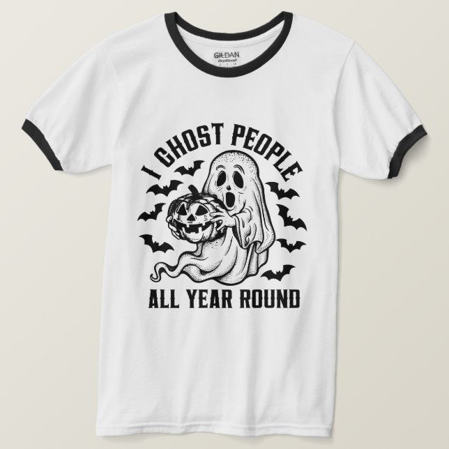 Camiseta Gente fantasma todo el año (Anverso del diseño)