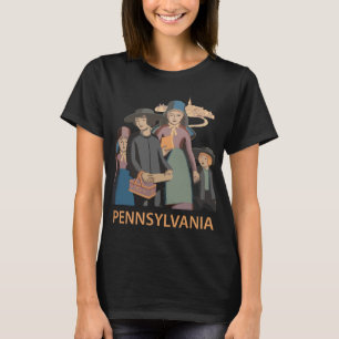 Camiseta Gente Folclórica de Pennsylvania Tierra Viaje