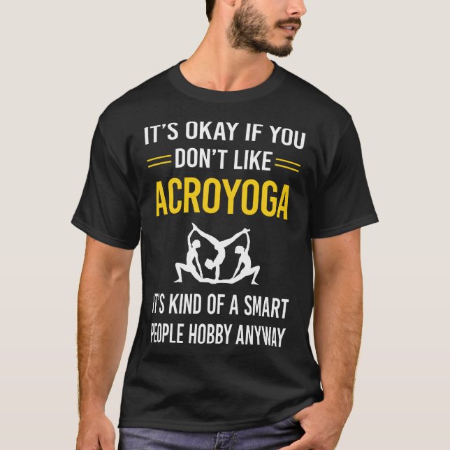Camiseta Gente inteligente Acroyoga Acyoga (Anverso)