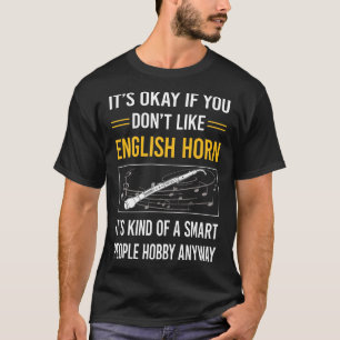 Camiseta Gente inteligente Anglais del Cuerno de Inglés