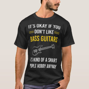Camiseta Gente Inteligente Bajo Guitarra Bajista