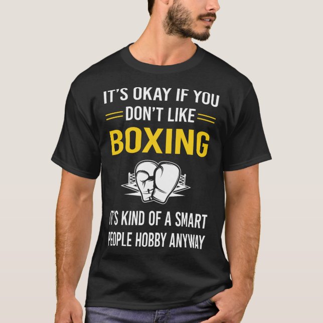 Camiseta Gente Inteligente Boxeando (Anverso)