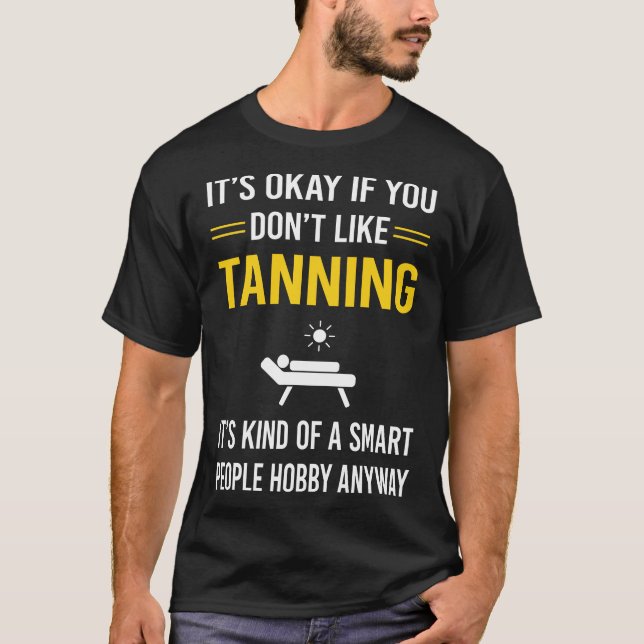 Camiseta Gente inteligente bronceándose Baño de sol (Anverso)