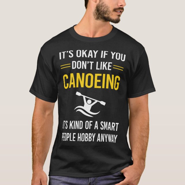 Camiseta Gente Inteligente en Canoa de Remo (Anverso)
