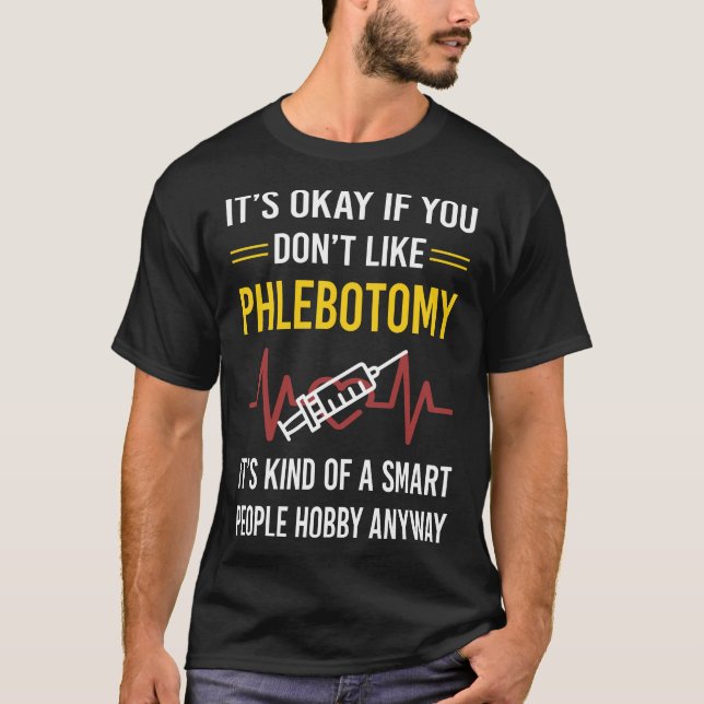 Camiseta Gente Inteligente Flebotomía Flebotomista (Anverso)