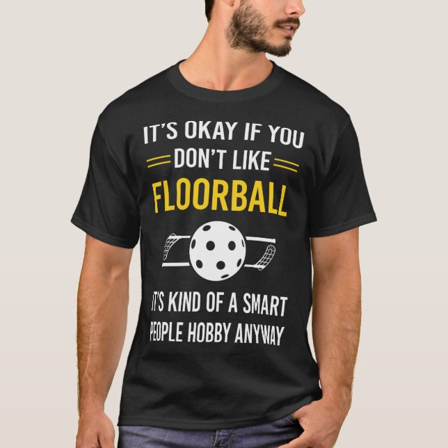 Camiseta Gente Inteligente Floorball (Anverso)